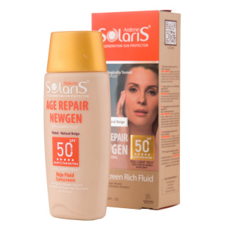 فلوئید ضد آفتاب آردن سولاریس با SPF 50 مناسب پوست دارای چروک سطحی رنگی حجم 75 میلی لیتر - 02