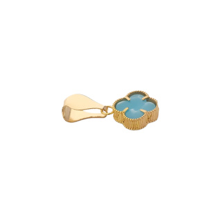 آویز گردنبند طلا 18 عیار زنانه طرح ونکلیف کد MM2260 - 02