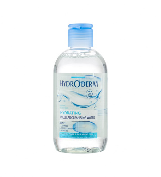 میسلار واتر 3در1 مدل Hydrating مناسب پوست خشک و کم آب حجم 250 میلی لیتر هیدرودرم