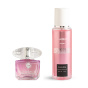 عطر جیبی زنانه مدل Versace Bright Crystal به همراه بادی اسپلش زنانه مدل Marble