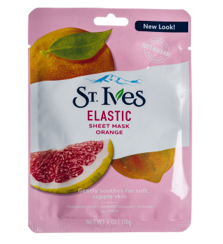 ماسک ورقه ای مدل Elastic حاوی عصاره پرتغال 170گرم سینت ایوز