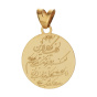 آویز گردنبند طلا 18 عیار بچگانه مدل MM1640 آیه وانیکاد