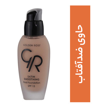 کرم پودر ساتین گلدن رز حاوی SPF 15 حجم 30 میلی لیتر