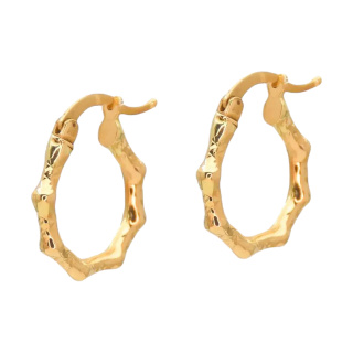 گوشواره طلا 18 عیار مدل اکوا s ایلونا گالری
