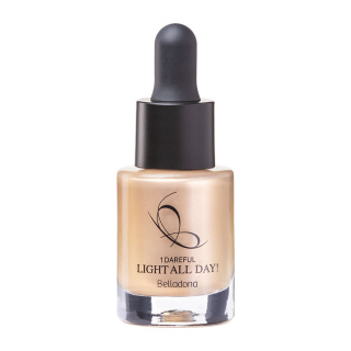 پک آرایشی دو عددی شامل کرم پودر مدل Hydrating شماره 02 و هایلایتر مدل Light All Day شماره 02 بلادونا - 02