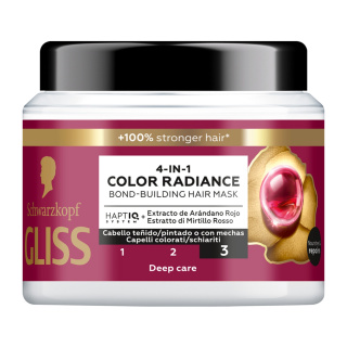 ماسک مو تثبیت کننده رنگ و تقویت کننده مدل 4 در 1 مناسب موهای رنگ شده حجم 400 میلی لیتر گلیس