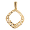 آویز گردنبند طلا 18 عیار زنانه مدل MM1921 طرح تراش مهر گالری