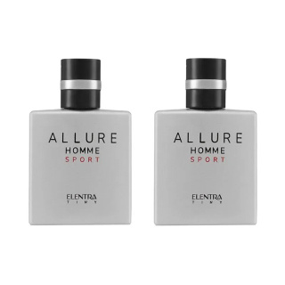 پک دو عددی عطر جیبی النترا تاینی مردانه مدل Allure Homme Sport حجم 35 میلی لیتر