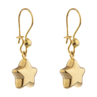 گوشواره طلا 18 عیار زنانه مدل ME1069 طرح ستاره 3 بعدی - 02