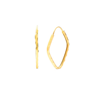گوشواره حلقه ای طلا 18 عیار زنانه مدل ME1248 مهر گالری