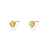 گوشواره طلا 18 عیار مدل مارکو دایره زرد اسمال ماوی گالری