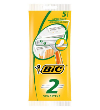 تیغ اصلاح 5 عددی دو لبه بیک مناسب پوست حساس