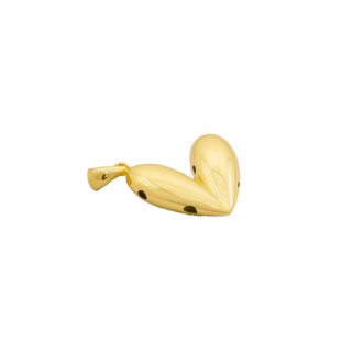 آویز گردنبند طلا 18 عیار زنانه مدل MM2160 طرح قلب بادکنکی - 01