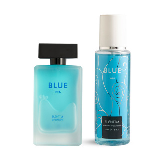 ادو تویلت مردانه مدل Blue به همراه بادی اسپلش مردانه مدل Blue النترا