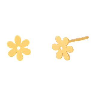 گوشواره طلا 18 عیار مدل گل کد E576