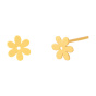 گوشواره طلا 18 عیار مدل گل کد E576
