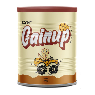 پودر گین اپ با طعم بیسکویت مناسب کودکان وزن 300 گرم کارن