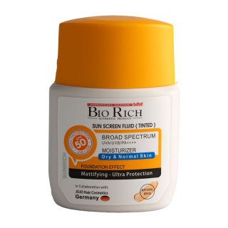 ضد آفتاب رنگی بایوریچ مدل Sunrich با SPF50 مناسب پوست نرمال و خشک حجم 50 میلی لیتر