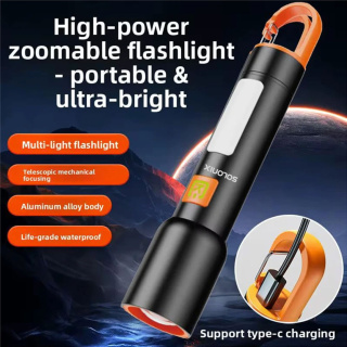 چراغ قوه دستی سولونیکس مدل High Power با نور مهتابی - 07