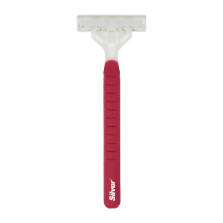 خودتراش زنانه مدل Rubber Grip بسته 5 عددی سیلور - 01