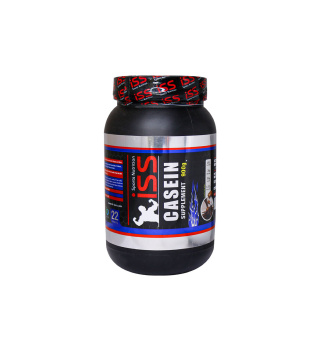 پودر پروتئین آی اس اس مدل Casein با طعم شکلات وزن 900 گرم