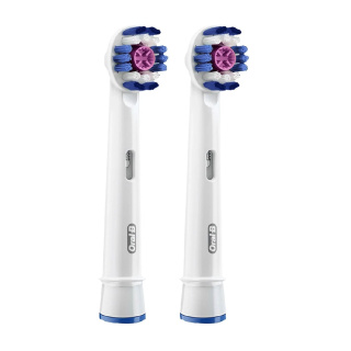 سری یدک مسواک برقی اورال بی مدل 3D White بسته 2 عددی