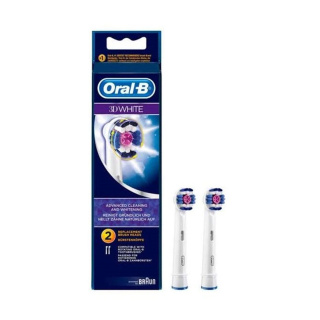 سری یدک مسواک برقی اورال بی مدل 3D White بسته 2 عددی - 02