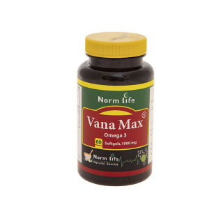 کپسول امگا 3 مدل Vana Max بسته 60 عددی نورم لایف