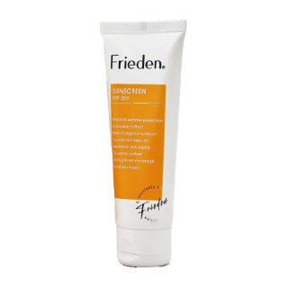 کرم ضد آفتاب بی رنگ فریدن با SPF50 مناسب انواع پوست حجم 50 میلی لیتر