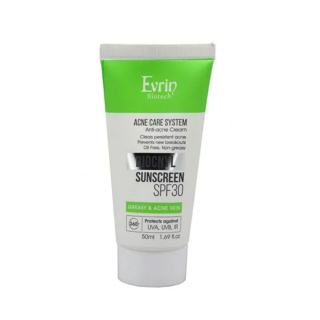 کرم ضد آفتاب بی رنگ با SPF30 مناسب پوست چرب حجم 50 میلی لیتر اورین