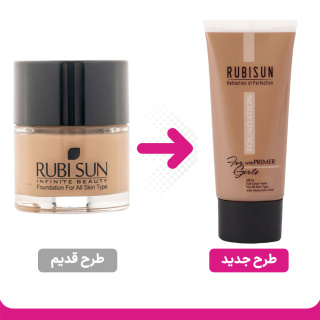 کرم پودر مدل Plus حجم 30میل روبی سان - 01