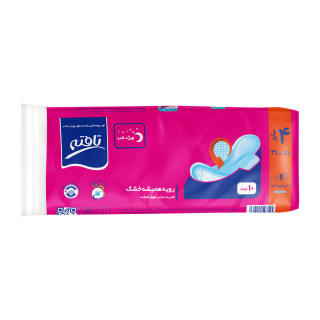 نوار بهداشتی بالدار ویژه شب رویه مشبک کیسه ای 10 عددی تافته - 02