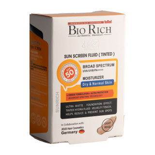 ضد آفتاب رنگی بایوریچ مدل Sunrich با SPF50 مناسب پوست نرمال و خشک حجم 50 میلی لیتر - 06