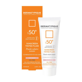 ضد آفتاب رنگی درماتیپیک مدل Tinted Fluid با Spf +50 مناسب پوست چرب حجم 50 میلی لیتر - 03