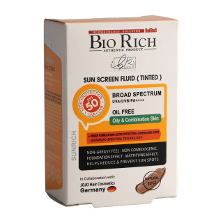 ضد آفتاب رنگی بایوریچ مدل Sunrich با SPF50 مناسب پوست چرب و مختلط حجم 50 میلی لیتر - 02
