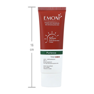 فلوئید ضد آفتاب رنگی با SPF50 مناسب پوست چرب و داراى آکنه حجم 50 میلی لیتر ایمونی - 04