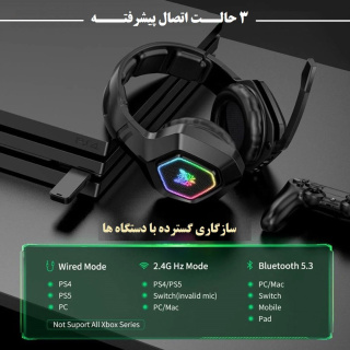 هدست بی سیم مخصوص بازی اونیکوما مدل B100 - 06