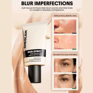 کرم پودر شیگلم مدل skin sync حجم 30 میلی لیتر - 07