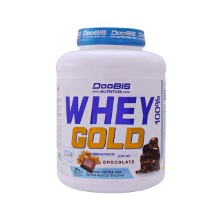 پودر پروتئین دوبیس مدل Whey با طعم کارامل شکلات وزن 2270 گرم
