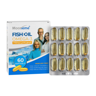 سافت ژل امگا 3 مونم اکسیر آفرین آریا بسته 60 عددی