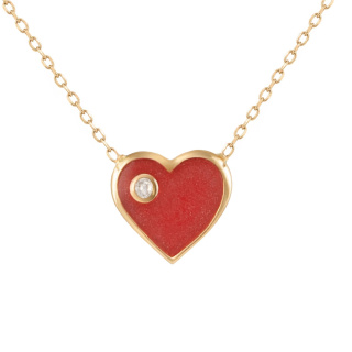 گردنبند طلا قلب هانی 1.86 گرم بان
