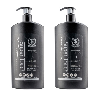 پک 2 عددی شامپو کراتینه مدل Moisturizing حجم 850 میلی لیتر سوپر تاچ