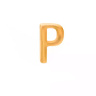 آویز طلا تک حرف P روبی گالری