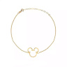 دستبند طلا زنجیری میکی موس روبی گالری