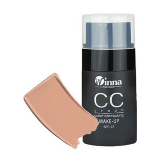 پک آرایشی دوعددی کرم پودرCC شماره 102 و پنکک مات مدل مینرال شماره 204 وینا - 01