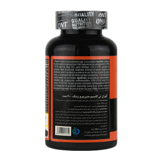 قرص کلسیم منیزیم و زینک بسته 60 عددی کیو ان تی - 01