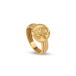 انگشتر طلا 18 عیار زنانه مدل سردار سایز 54 کد RM731 کیا گالری