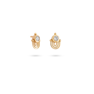 گوشواره طلا 18 عیار زنانه مدل درنا کد EM457 کیا گالری