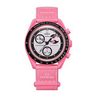 ساعت مچی Mission To The Pink Moonphase امگا سواچ مدل SO33P700