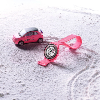 ساعت مچی Mission To The Pink Moonphase امگا سواچ مدل SO33P700 - 03